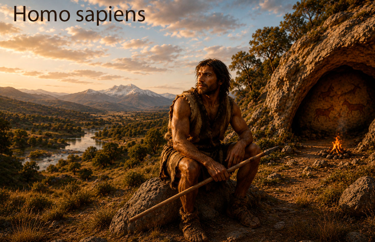 Reconstrucción de Homo sapiens.